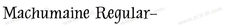 Machumaine Regular字体转换